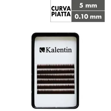 Kalentin Extensión de Cejas Planas Negras 5mm